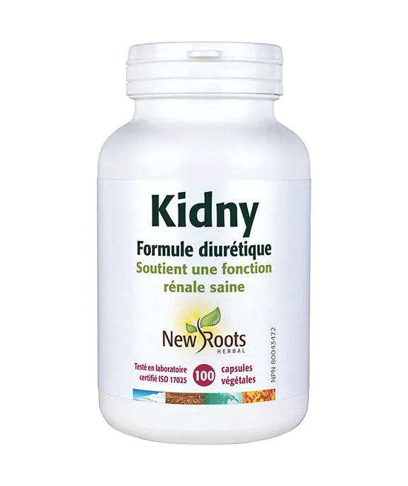 Kidny - Formule diurétique - Soutient la fonction rénale - New Roots - 100 capsules